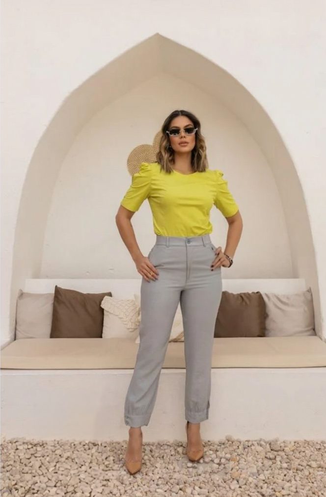 Blusa com Manga Franzida
